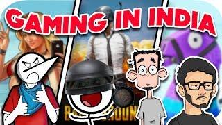 GAMING IN INDIA FROM 1997 - 2018   || ANGRY PRASH || CARRYMINATI || GAREEB || PUBG MOBILE