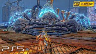 God of War 3 remastered Kratos vs Skorpius , Queen of the Scorpions Boss Fight Gameplay PS5 4K HDR