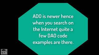 VBA ADO (OCX, DLL link, not the same as DAO, Old Midterm REF file, etc.)