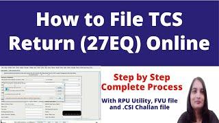 How to File TCS Return Online| How to File Form 27 EQ| TCS Return filing process  @CAShwetaJain02