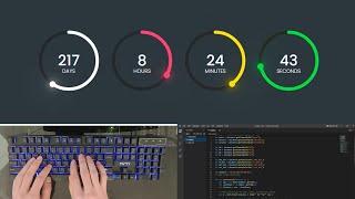 ASMR Programming - Countdown Timer in Vanilla Javascript | Html CSS - No Talking