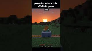 parent moment #minecraft #shorts #parent #meme #moments