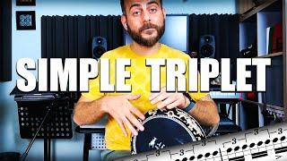 DARBUKA EXERCISES | Triple Simple Strokes [Try this for better roll skills]