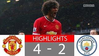  Манчестер Юнайтед - Манчестер Сити 4-2 - Обзор Матча Чемпионата Англии 12/04/2015 HD 