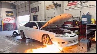 Lexus SC400 1UZ single turbo dyno #shorts