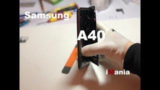 Galaxy A40 disassembly screen battery smontaggio! schermo batteria vetro lcd (Teardown)