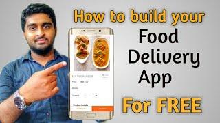 How build an app like zomato for free | Food Delivery app