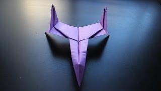 How to Make a Star Fighter Origami Paper Plane: tutorial