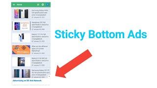 How add sticky bottom ads in blogger | How to make sticky ads | Online marketing - MR Laboratory™