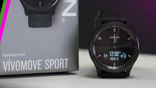 Garmin vivomove Sport Review + Interface Tour // A Hybrid Smartwatch with Fitness and Style!