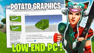 How to Get Potato Graphics in Fortnite! (Max FPS + 0 Delay) In Intel & Amd GPU
