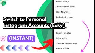 Switch to Personal Account on Instagram (Fast & Easy Guide) ▶ | Change Instagram Account to Personal