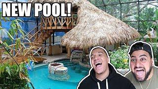 SURPRISING MY ROOMMATES WITH A NEW ALBOE HOUSE POOL!!