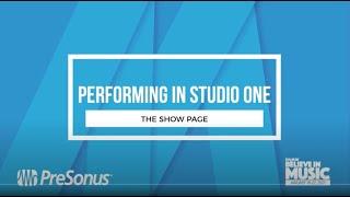 Believe in Music - Performing in Studio One: The Show Page