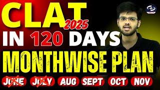 Crack CLAT in 4 months | CLAT 2025 Monthwise Preparation Plan | Abhyuday Pandey