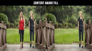 Content Aware Fill in Adobe Photoshop CC. Transparence Solution