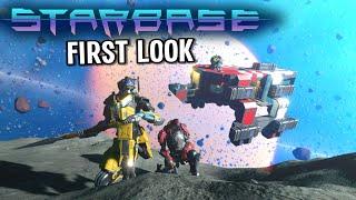 NEW! Infinite Space MMO Sandbox | CRAFT MINE BUILD | Starbase Gameplay First Look