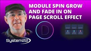 Divi Theme Module Spin Grow And Fade In On Page Scroll Effect 