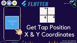 Flutter Get Screen Tap Position X & Y Coordinates using GestureDetector Widget