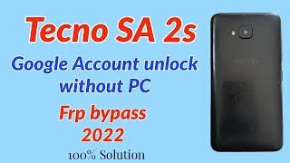 Tecno SA 2s Google Account unlock without PC.Tecno SA 2s FRP bypass without PC