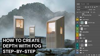 How to create depth with Fog in postproduction . Step-by-step Archviz Tutorial