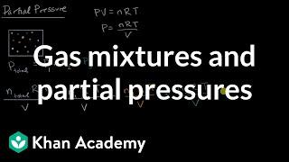 Gas mixtures and partial pressures | AP Chemistry | Khan Academy