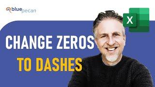 How to Change Zero to Dash in Excel for Numeric, Currency or Percentage Values