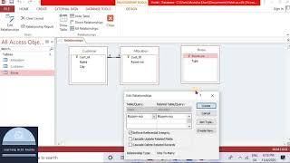 Relationship Between Tables in MS Access, Lookup wizard & Forms with Buttons Practicals Video No 7