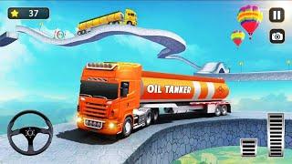Oil Tanker Truck Impossible Track Transport - Sky Truck Driving Simulator - Android Gameplay
