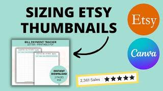 ETSY Image Thumbnail Size | How To Create Etsy Thumbnails In CANVA