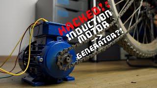 HACKED!: Turning an Induction Motor into a Generator?!