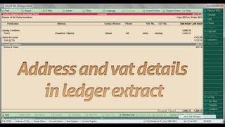 Enable Address Details In Leger Extract