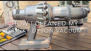 Extreme Cleaning of Smelly Dyson Cordless Vacuum (V10, V11) Disgusting but finally disinfected