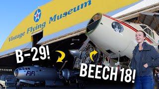 Amazing Airplanes: Visiting Jackie Cochran's Beech 18 and Fifi the B-29!