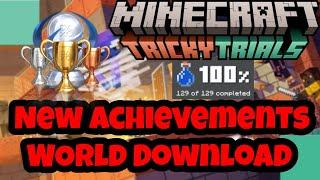 New 1.21 4 New Achievements Trophies Minecraft Bedrock Tricky Trials World Download PC Mobile