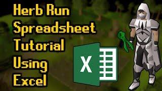 In-Depth Herb Run Spreadsheet Tutorial Using Microsoft Excel