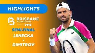 Jiri Lehecka v Grigor Dimitrov - Brisbane International Highlights | Wide World of Sports