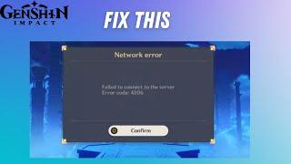 How to fix Genshin impact error code 4201 for PC/Laptop
