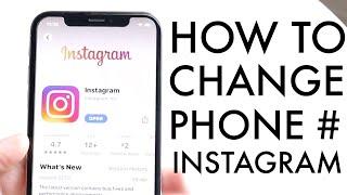 How To Change Phone Number On Instagram! (2024)