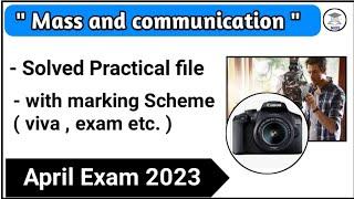 Nios mass and communication solved practical file class 12, mass communication solved practical file