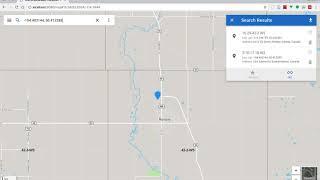 Search legal land descriptions, geographical coordinates, and places