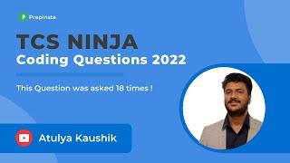 TCS Ninja Coding Questions 2022