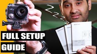 how to setup and use action camera