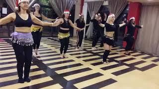 Natassa Tsakou (Nesma) Jingle Bells Christmas Belly Dance #marieclairedancestudio