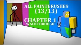 Roblox Color or Die Tutorial Walkthrough - All 13/13 Painbrushes