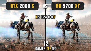 RTX 2060 Super vs RX 5700 XT - i5 12400F - 1080p + DLSS/FSR - Test In 12 Games