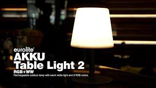 EUROLITE AKKU Table Light 2 RGB+WW