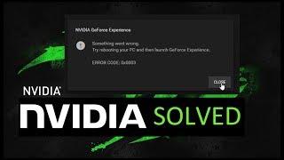 How to Fix Something Went Wrong | NVIDIA GeForce Experience | Solved