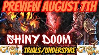 Gems of War Weekly Preview August 7th 2023 | Epic Trials & Underspire Team SOULFORGE Tower of Doom