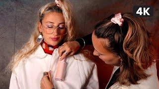 ASMR Clothing Adjustments & Hair Fixing ️ 80s Awkward Yearbook Photoshoot | Real Person